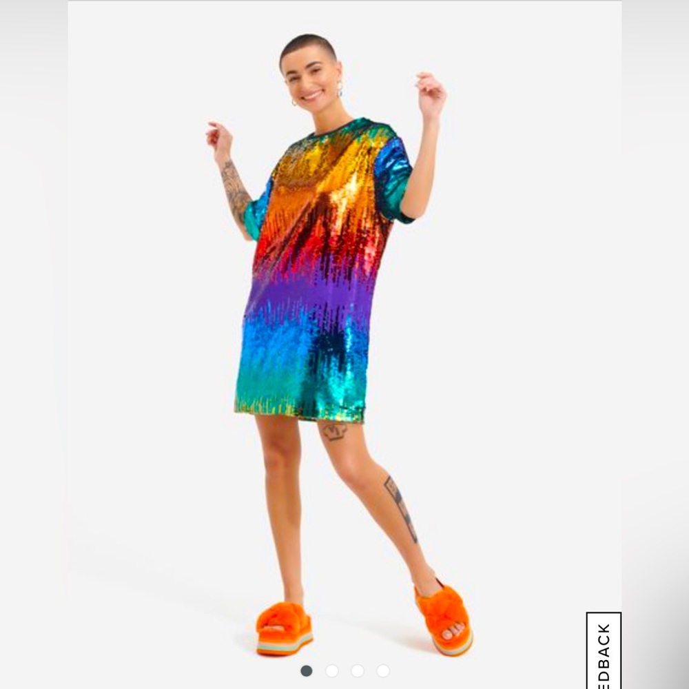 UGG Sequin Rainbow Dress size SM NWT